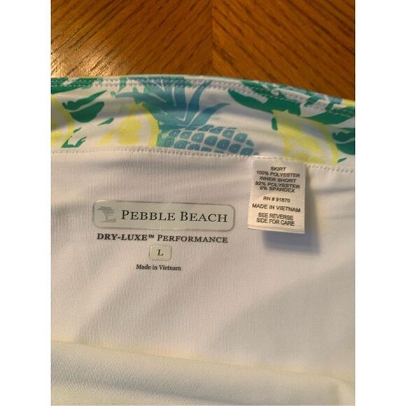 Pebble Beach Dry-Luxe Performance Size Large Stretch Waist Skort Tropical - Picture 5 of 8